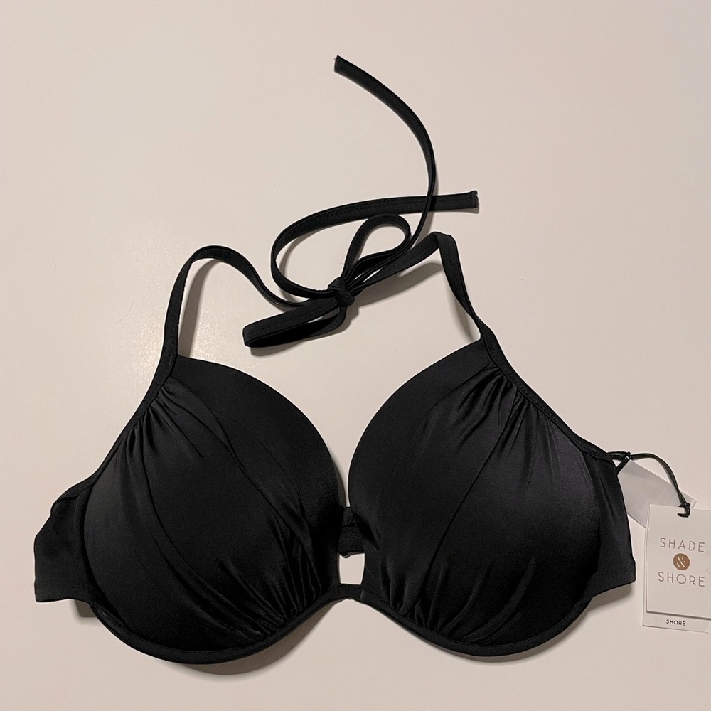 NWT Black Bikini Top
